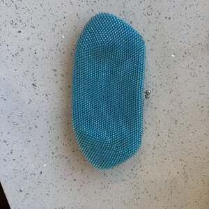 Sparkling Blue Glitter Rhinestone Clutch Purse